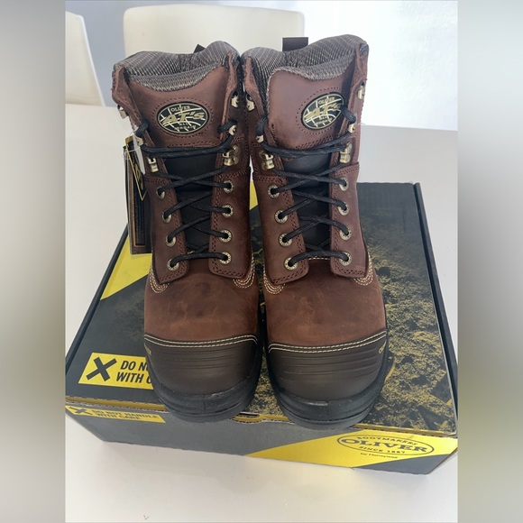 oliver Other - Oliver Mid-Cut Tan Leather Mining METGUARD Boots Oil Heat Water Resistant  BROW